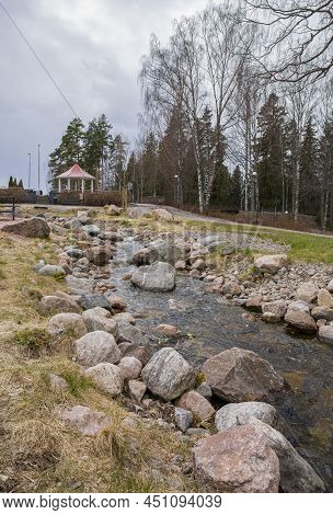 View Of The City Brook, Imatra, Finland