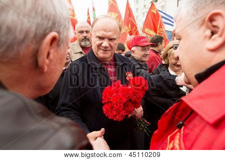 Mosca - 1 maggio: Gennady Zyuganov (è un politico russo, primo segretario del partito comunista di