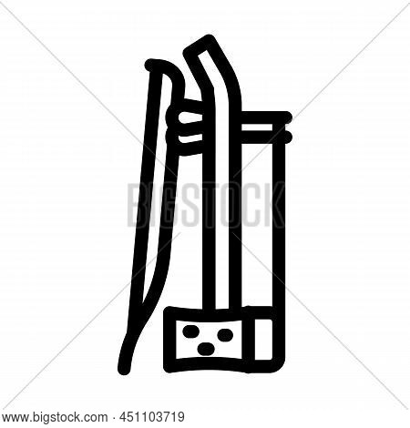 Erhu Chinese Line Icon Vector. Erhu Chinese Sign. Isolated Contour Symbol Black Illustration