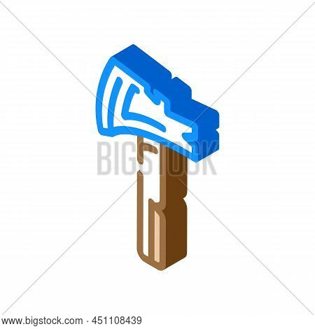 Ax Multitool Isometric Icon Vector. Ax Multitool Sign. Isolated Symbol Illustration