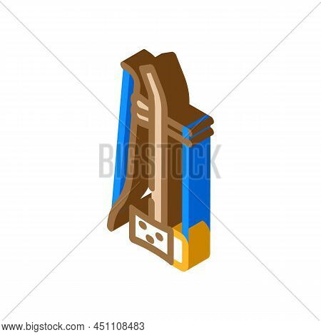 Erhu Chinese Isometric Icon Vector. Erhu Chinese Sign. Isolated Symbol Illustration