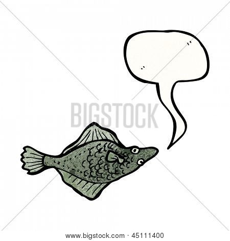 cartoon flatfish