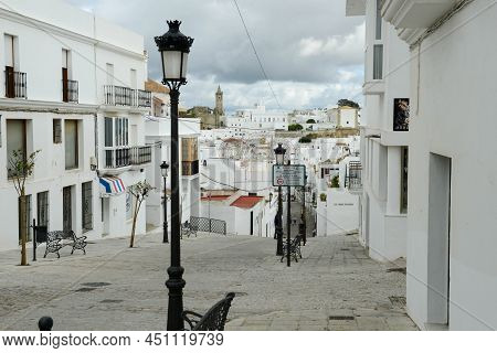 View At The Town Of Vejer De La Frontera On Spain