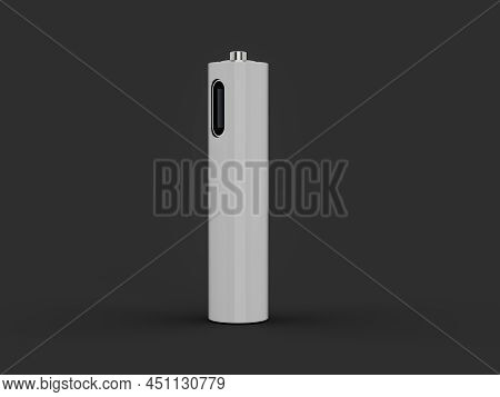 Aaa Size Battery Isolated On White Background Blank Rechargeable Battery Aa Or Aaa Size 3d Illustrat