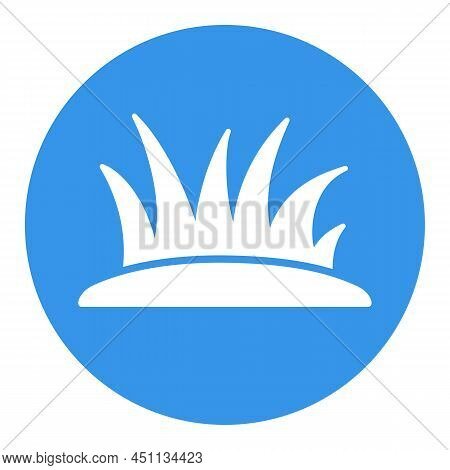 Lawn Grass Isolated Glyph Icon. Gazon Sign. Graph Symbol For Agriculture, Garden And Plants Web Site