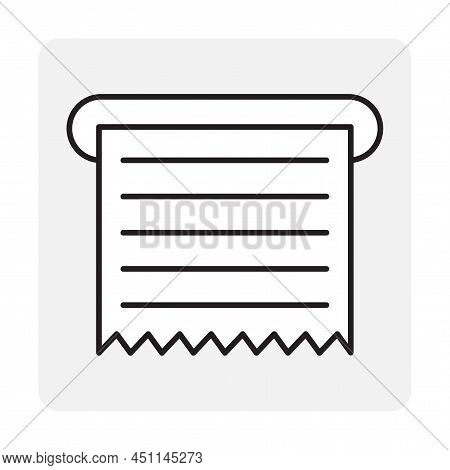 Sheet Printer For Web Design. Document Icon Concept. Vector Illustration. Stock Image.