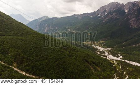 Amazing View Of Mountain In Albanian Alps