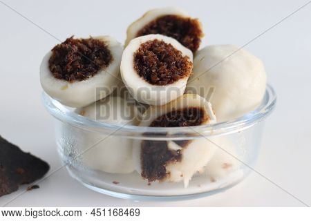 Steamed Rice Dumpling With A Filling Of Palm Jaggery And Freshly Grated Coconut. Popular Food Of Ker