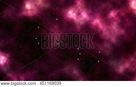 Piscis Austrinus Star Constellation, Night Sky, Cluster Of Stars, Deep Space, Southern Fish constell