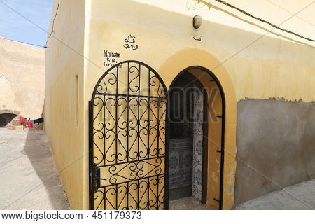 El Jadida, Morocco - February 23, 2022: Hammam Public Bath In El Jadida, Morocco. Hammams Are Import