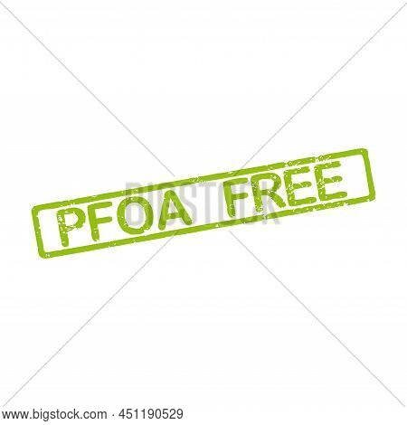 Rubber Stamp With Text Pfoa Free Illustration