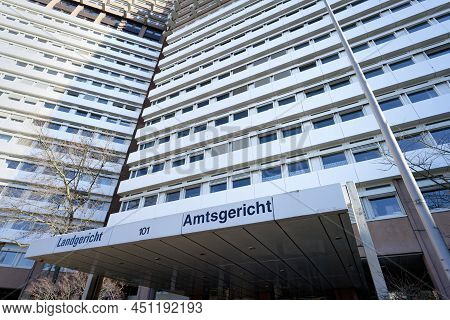 Cologne, Germany, March, 03 2022: The Building Of Regional And Local Court