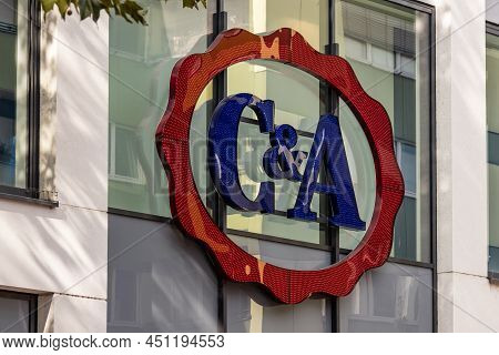 Giessen, Germany: - 2020-09-21 : C And A Logo Brand And Text Sign Shop Chain Of Clothing Store Fashi