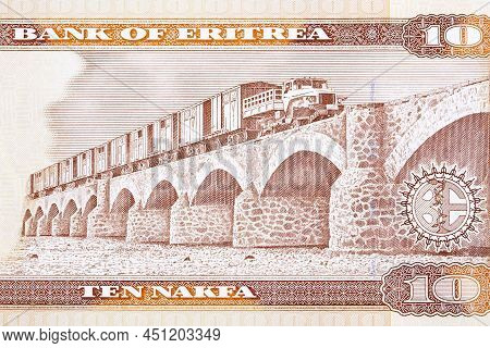 Eritrean Railway From Eritrean Money - Nakfa