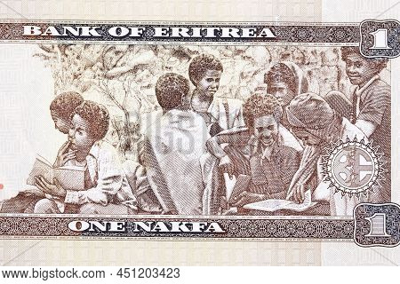 Children In Bush School From Eritrean Money - Nakfa