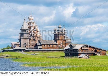 Church Of The Transfiguration On Kizhi Island. The Architectural Ensemble Of Kizhi Pogost. Russia