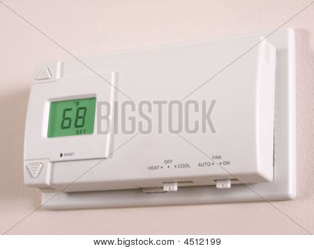 Termostato 68 F de visión de ángulo