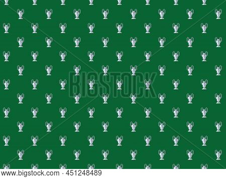 Pixel Champions Football Cup - High Res Seamless Pattern