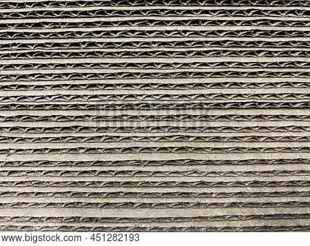Photo Of The Texture Of A Brown Cardboard Sheet Side View.sale Of Cardboard Materials.waste Paper Co