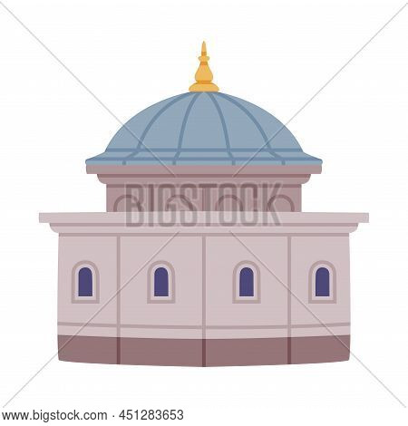 Turkey Building As Topkapi Palace And Attraction Place Vector Illustration