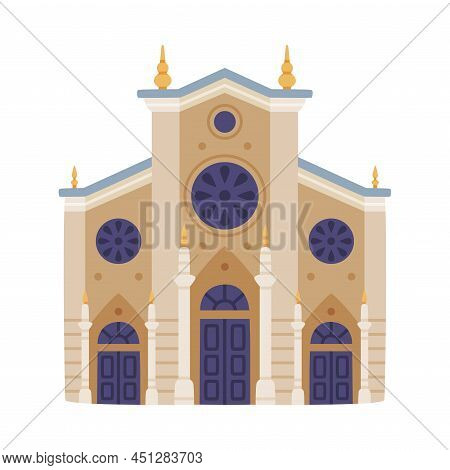 Turkey Building As Topkapi Palace And Attraction Place Vector Illustration