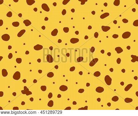 Deer Skin Texture Seamless Pattern. Abstract Spots. Perfect Use For Fabric, Wallpaper, Home Decor. V