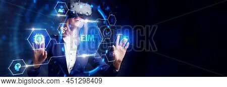Eim Enterprise Information Management System.business, Technology, Internet And Network Concept.