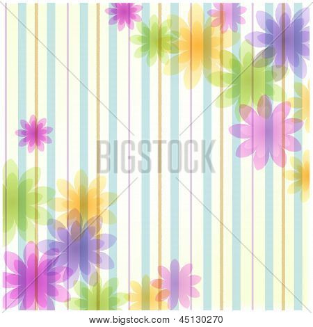 Stribe blomstermotiver baggrund