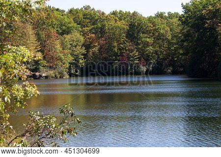 Boley Lake At Babcock State Park, In West Virginia