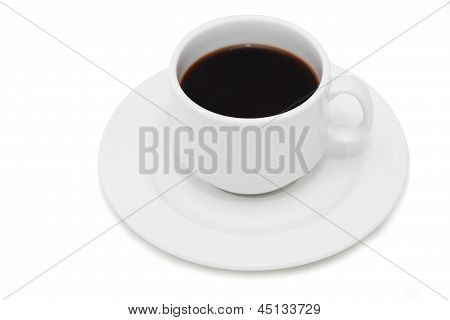 Isolerad kopp kaffe