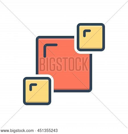 Color Illustration Icon For Combine Consolidate Together Integrate Add Connect Attach Amalgamate Mer