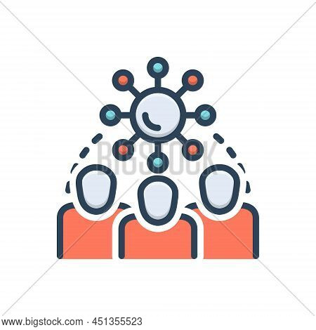 Color Illustration Icon For Cope Manage Survive Subsist Covid Subsist Look-after-oneself Wrestle