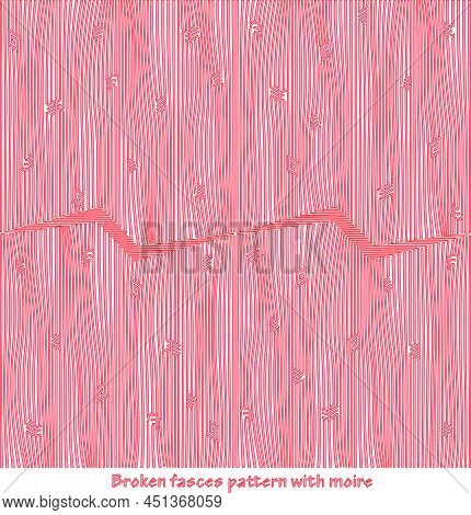 Broken Fascia Pattern With War Moire Symbolism