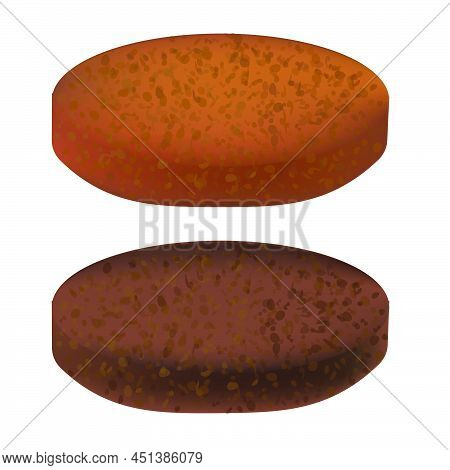 Grilled Meat Or Cutlet For Burger And Sandwich