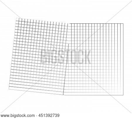 Mirrored, Tweaked Irregular Grid, Mesh, Grating And Lattice Geometric Vector Element, Pattern, Textu