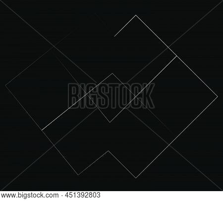 Mirrored, Tweaked Irregular Grid, Mesh, Grating And Lattice Geometric Vector Element, Pattern, Textu