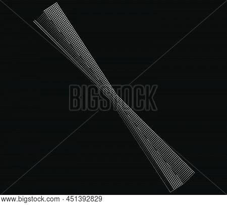 Mirrored, Tweaked Irregular Grid, Mesh, Grating And Lattice Geometric Vector Element, Pattern, Textu
