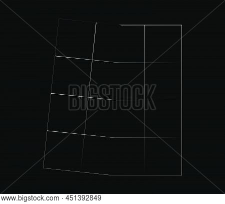 Mirrored, Tweaked Irregular Grid, Mesh, Grating And Lattice Geometric Vector Element, Pattern, Textu