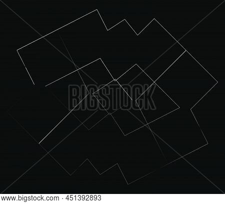 Mirrored, Tweaked Irregular Grid, Mesh, Grating And Lattice Geometric Vector Element, Pattern, Textu
