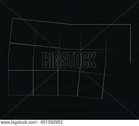 Mirrored, Tweaked Irregular Grid, Mesh, Grating And Lattice Geometric Vector Element, Pattern, Textu