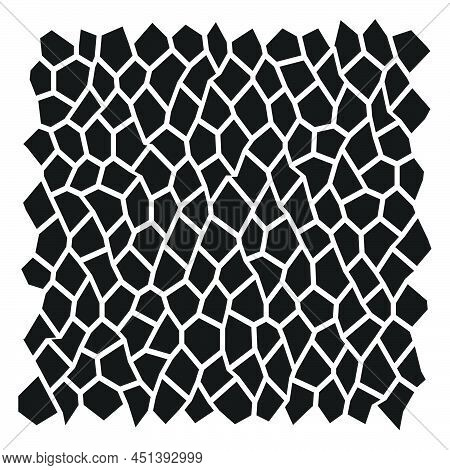 Stone, Rock, Pebble Wall Pattern, Texture. Construction, Building, Revetment Concept Illustration