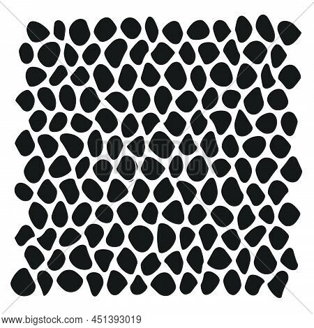 Stone, Rock, Pebble Wall Pattern, Texture. Construction, Building, Revetment Concept Illustration