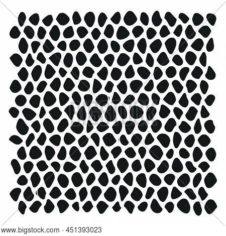 Stone, Rock, Pebble Wall Pattern, Texture. Construction, Building, Revetment Concept Illustration