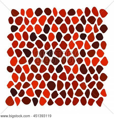 Stone, Rock, Pebble Wall Pattern, Texture. Construction, Building, Revetment Concept Illustration