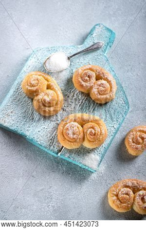 Biscuit. Delicious Cottage Cheese Cookies. High Quality Photo