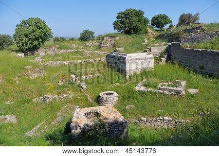 Oude Troy ruïnes