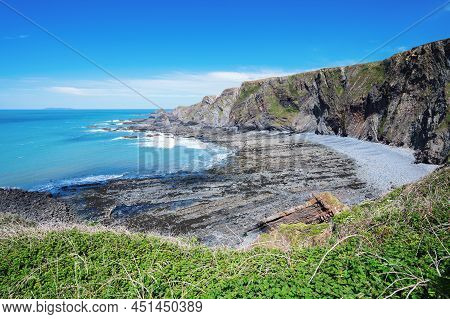 View Of Hartland Quay, Bideford In North Devon