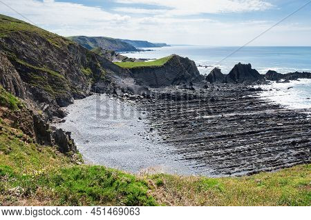 View Of Hartland Quay, Bideford In North Devon