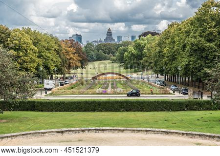 Vorst Forest, Brussels Capital Region - Belgium - 09 07 2019 Panoramic View From The Duden City Park