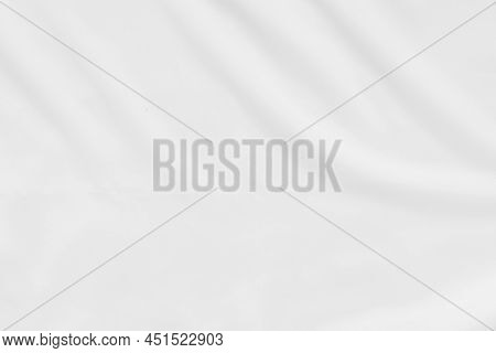 Abstract And Soft Focus Wave Of White Fabric Background, White Texture And Detail